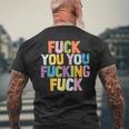 Fuck You Fucking Fuck メンズTシャツ バックプリント 高齢者への贈り物