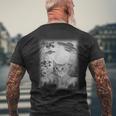 Catelfie With Ufos Cosmic Catpace Cat メンズTシャツ バックプリント 高齢者への贈り物