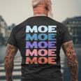 Modern Repeated Text Moe メンズTシャツ バックプリント 高齢者への贈り物