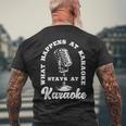 Music Lover カラオケシンガー メンズTシャツ バックプリント 高齢者への贈り物