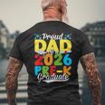 Proud Dad Of A Class Of 2026 Pre-K Graduate Father Men's T-shirt Back Print Gifts for Old Men
