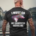 Gamer Pcゲーム プログラマー It開発 メンズTシャツ バックプリント 高齢者への贈り物