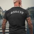 Garcia アーチ型オールドイングリッシュ メンズTシャツ バックプリント 高齢者への贈り物