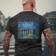 Gogh With The Flow 星月夜 ゴッホの絵画 メンズTシャツ バックプリント 高齢者への贈り物