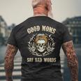 Good Moms Say Bad Words Skull Men's T-shirt Back Print Gifts for Old Men
