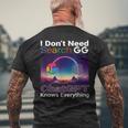 Googleを検索する必要はありません。Chatgptはすべてを知っています。 メンズTシャツ バックプリント 高齢者への贈り物
