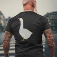 Goose ガチョウ メンズ レディース キッズ ボーイズ ガールズ 池 メンズTシャツ バックプリント 高齢者への贈り物