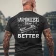 Harmonicists Blow Better ハーモニカ メンズTシャツ バックプリント 高齢者への贈り物