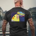 Heck Cockatiel Birb Memes Angry Parrot Lover メンズTシャツ バックプリント 高齢者への贈り物