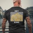 Hey Kingwole Doge Meme メンズTシャツ バックプリント 高齢者への贈り物