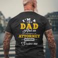I'm Dad And Attorney Fun Happy 父の日 メンズTシャツ バックプリント 高齢者への贈り物