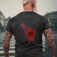 I'm Finearcastic ハロウィン 映画ホラー ゾンビ ファニー ブラッド メンズTシャツ バックプリント 高齢者への贈り物