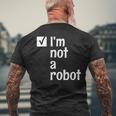 I'm Not A Robot Aiゲーマー メンズTシャツ バックプリント 高齢者への贈り物