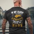 I'm Not Always Grumpyometimes I'm Playing The Bass 音楽 メンズTシャツ バックプリント 高齢者への贈り物