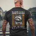 I'm Not In Theoid I Am Theoid 日本のアライグマ メンズTシャツ バックプリント 高齢者への贈り物