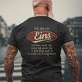 Ich Bin Ein Eins Ich Höre Nicht AufWenn Ich Müde Bin Ich Höre Auf Eins Name Heren T-shirt met print op de achterkant Geschenke für alte Männer