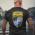 Isaf Natoパッチ メンズTシャツ バックプリント 高齢者への贈り物