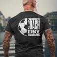 It's A Good Day To Train Tiny Humans サッカー ミニマリスト メンズTシャツ バックプリント 高齢者への贈り物
