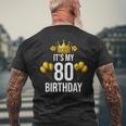 It's My 80Th Birthday Party 80歳 誕生日 メンズ レディース メンズTシャツ バックプリント 高齢者への贈り物
