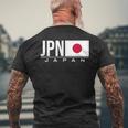 Japan Flag Japaneseports Games アスレチック ジャージスタイル メンズTシャツ バックプリント 高齢者への贈り物