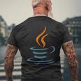 Java Code Web Developer シャツ フロントエンド デベロッパー メンズTシャツ バックプリント 高齢者への贈り物