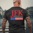 Jfk ヴィンテージ 政治 ジョン F ケネディ ジョンソン 1960 メンズTシャツ バックプリント 高齢者への贈り物