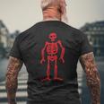 Jolly Roger 海賊旗 レッドスケルトン エドワードロー メンズTシャツ バックプリント 高齢者への贈り物