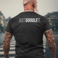 Just Google It メンズTシャツ バックプリント 高齢者への贈り物