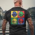 Karl Marx ビンテージレトロポップアート 社会主義政治 メンズTシャツ バックプリント 高齢者への贈り物