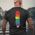 Kawaii Gay アイスクリーム Lgbt プライド レインボー プライド 月間 メンズTシャツ バックプリント 高齢者への贈り物