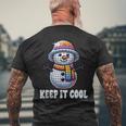 Keep It Cool Disconowman Retro Funky Holidayibes メンズTシャツ バックプリント 高齢者への贈り物