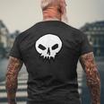 Thekull スカルシャツ ゴスデザイン パンク メンズTシャツ バックプリント 高齢者への贈り物