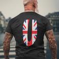 Lettre U Du Drapeau Britannique Avec Initiale Graphiqueieillie T-shirt imprimé au dos Cadeaux pour les vieillards