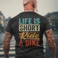 Life Ishort Ride A Bike Motorcycle Rider 長袖tシャツ メンズTシャツ バックプリント 高齢者への贈り物