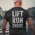 Lift Runhoot Fitness ファニー メンズTシャツ バックプリント 高齢者への贈り物