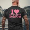 I Love My Husband · I Heart My Husbandalentines Day メンズTシャツ バックプリント 高齢者への贈り物