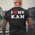 I Love My Kam アイ・ラブ・マイ・カム メンズTシャツ バックプリント 高齢者への贈り物