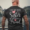 I Love That You're Myister Always Myis Forever My Friend メンズTシャツ バックプリント 高齢者への贈り物