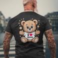 I Love Tsurumi Teddy Bear 鶴見テディベアが大好き メンズTシャツ バックプリント 高齢者への贈り物