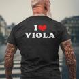 I Loveiola 私は愛するiola メンズTシャツ バックプリント 高齢者への贈り物