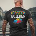 Mastro Costruttore Blocchi Di Mattoni Idea Regalo Papà T-shirt da uomo con stampa posteriore Regalos para ancianos