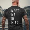 Mito Ibaraki で会いましょう 日本 メンズTシャツ バックプリント 高齢者への贈り物