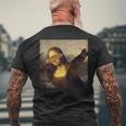 Mona Lisa 水玉 メンズTシャツ バックプリント 高齢者への贈り物