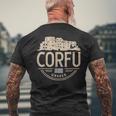 Motif Graphiqueintage De Corfou En Grèce T-shirt imprimé au dos Cadeaux pour les vieillards