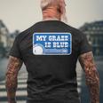 My Grass Is Blueintage Bluegrass メンズTシャツ バックプリント 高齢者への贈り物