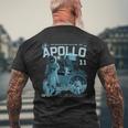 Nasa アポロ 11 号ミッション 1969 年 7 月 20 日 メンズTシャツ バックプリント 高齢者への贈り物