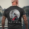 Nasa アルテミスiiミッション月 メンズTシャツ バックプリント 高齢者への贈り物