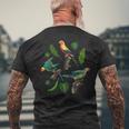 Nature Ornithologue Animal Oiseaux Amoureux De Perruche T-shirt imprimé au dos Cadeaux pour les vieillards