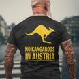 No Kangaroos In Austria メンズTシャツ バックプリント 高齢者への贈り物