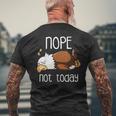 Nope Not Todayleeping American Bald Eagle Nap Early Bird メンズTシャツ バックプリント 高齢者への贈り物